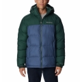 Columbia Winterjacke Pike Lake mit Kapuze (Omni-Heat Thermo-Isolierung) blau/grün Herren